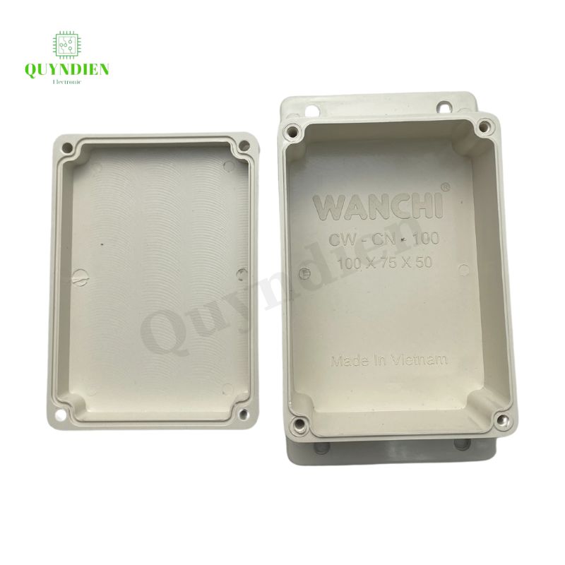 Hộp Nhựa WANCHI 100X75X50mm Màu Trắng
