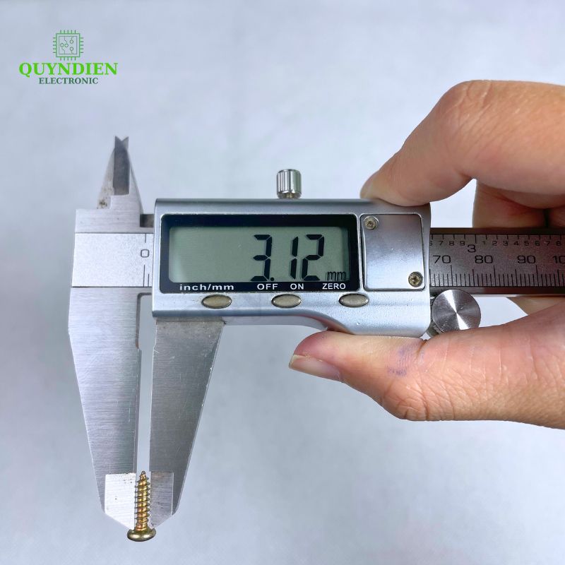 Ốc Vít Nhọn M3x12mm Đầu Tròn Ren Xoắn Mạ Vàng - 500 Con