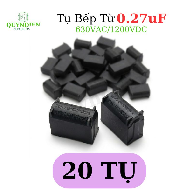 Tụ bếp từ 274 - 0.27uF 630VAC/1200VDC đứng