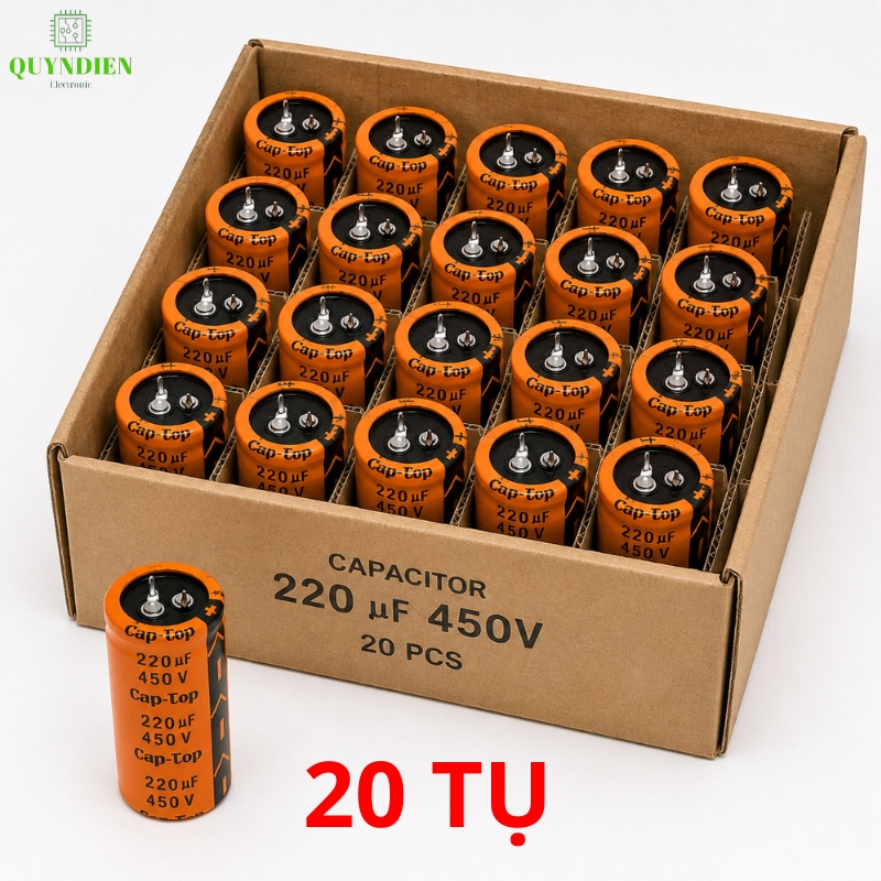Tụ Lọc Nguồn 220uF 450V DC