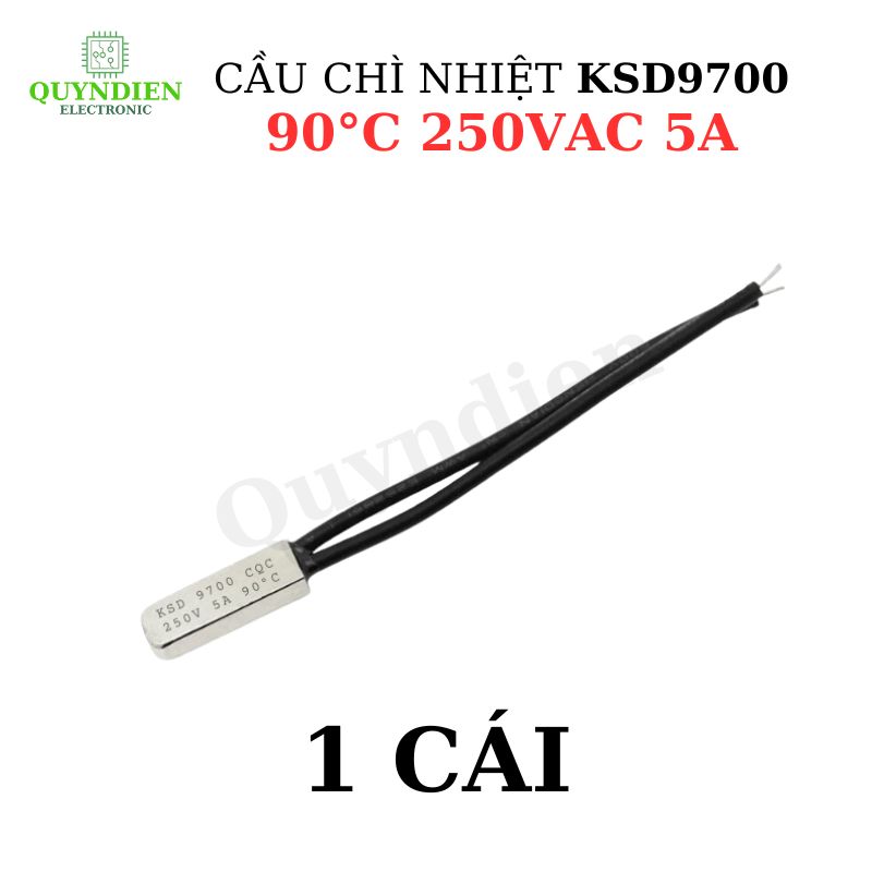 Cầu Chì Nhiệt KSD9700 90 Độ 250VAC 5A – 95mm