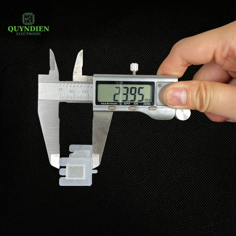 Lõi Nhựa Vuông Dài 50mm Quấn Cuộn Cảm Phân Tần Loa - Màu Trắng Trong