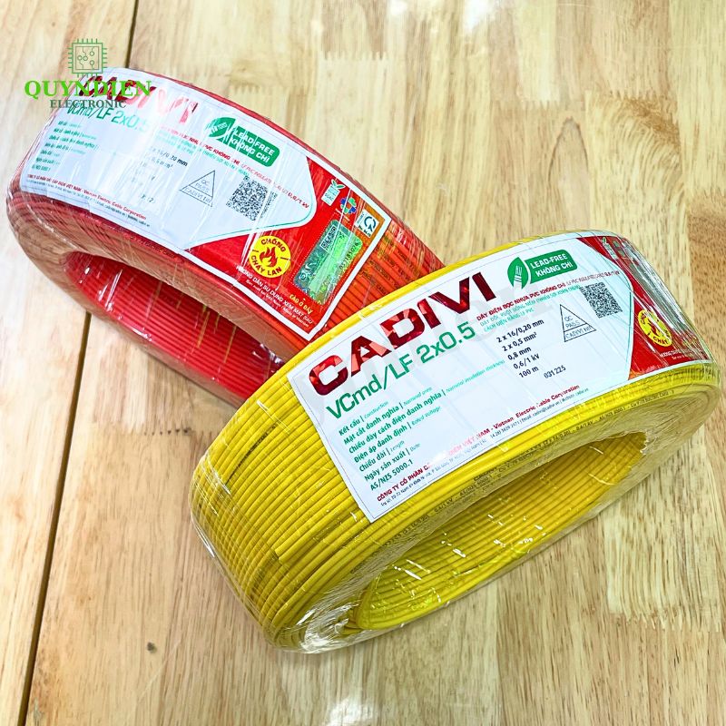 Dây Điện Đôi Mềm Cadivi VCmd/LF 2x0.5