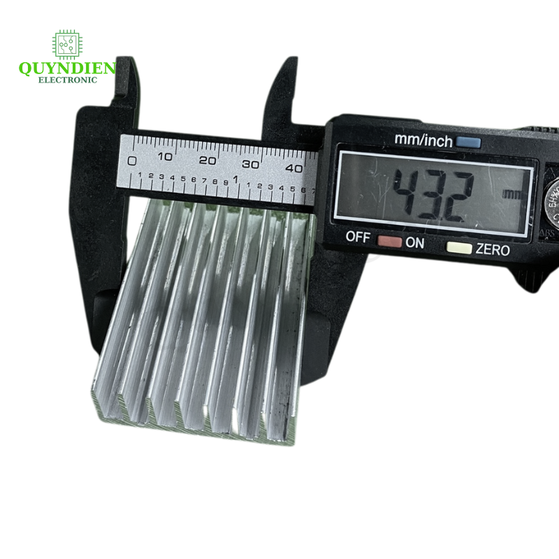 Nhôm tản nhiệt 8 cánh 85x43x17mm
