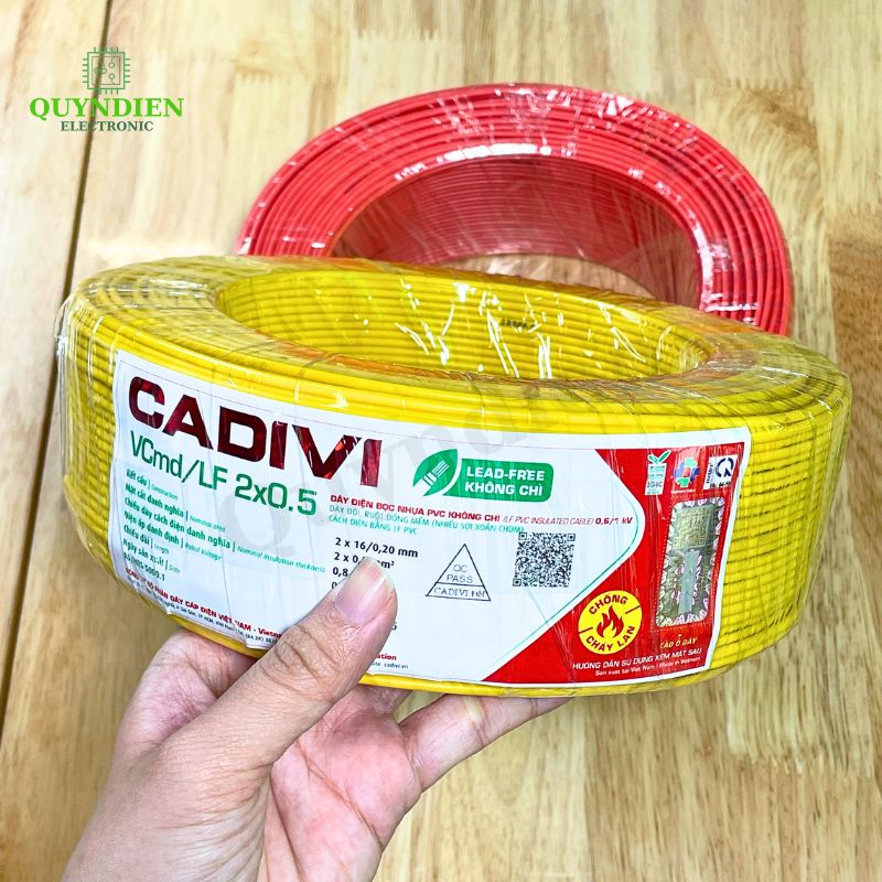 Dây Điện Đôi Mềm Cadivi VCmd/LF 2x0.5