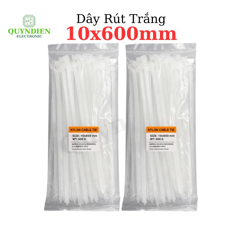 Dây Rút Nhựa Nhiều Kích Cỡ Màu Trắng Đen - Giá Bán 1Kg
