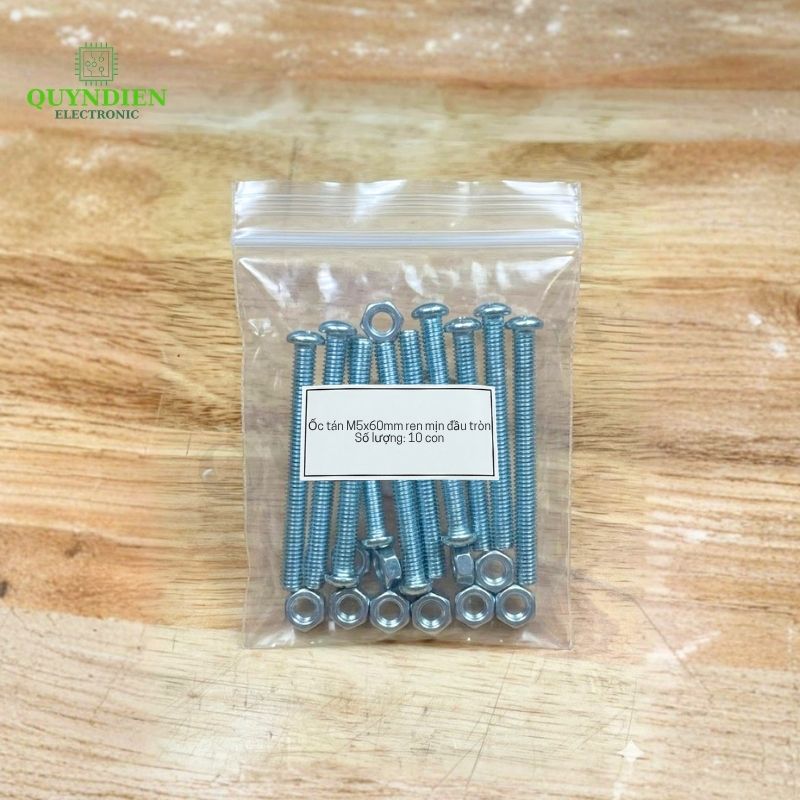 Ốc Vít M5x60mm Có Kèm Tán