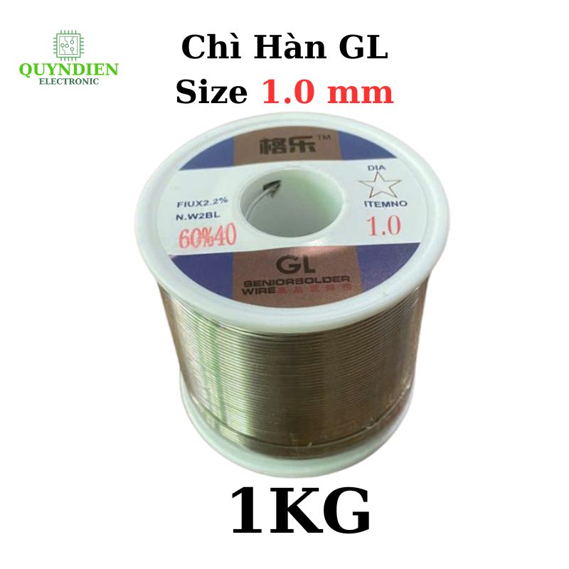 Chì Hàn GL Nhẹ Lửa 1.00mm – Thiếc Hàn Điện Tử Loại 1