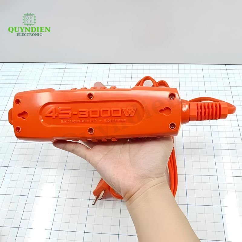 Ổ Cắm Siêu Tải 4 Lỗ Thẳng 3000W (Dây Dài 10 Mét)