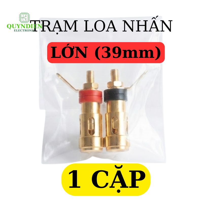 Trạm Loa Nhấn Vàng Loại Lớn 39mm Đỏ/Đen