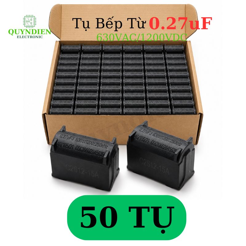Tụ bếp từ 274 - 0.27uF 630VAC/1200VDC đứng