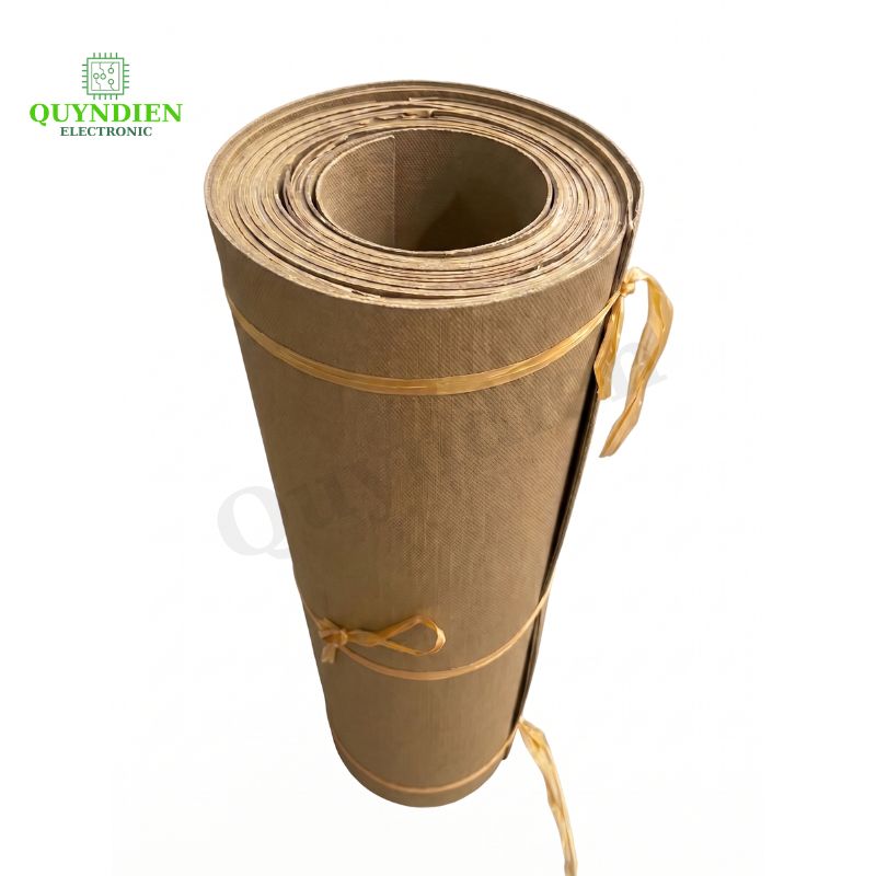Giấy Cách Điện Làm Khuôn Biến Áp Dày 1mm Màu Vàng