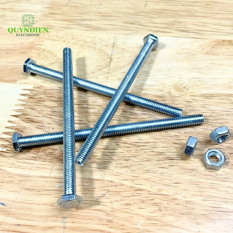 Ốc Vít M6x100mm Có Kèm Tán