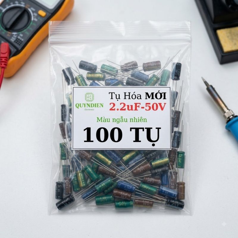 Tụ Hóa 50V 1uF 2.2uF 4.7uF 10uF 47uF