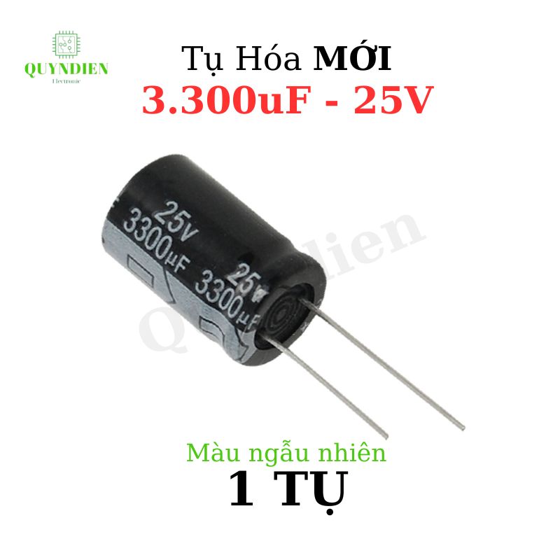 Tụ Hóa 3300uf/25v Màu ngẫu nhiên