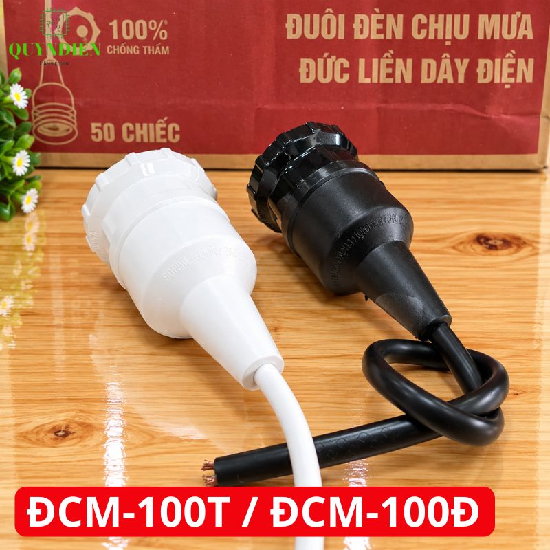 Đuôi Đèn Chịu Mưa Đúc Liền Dây Ren Nhựa ĐCM-100 SOPOKA