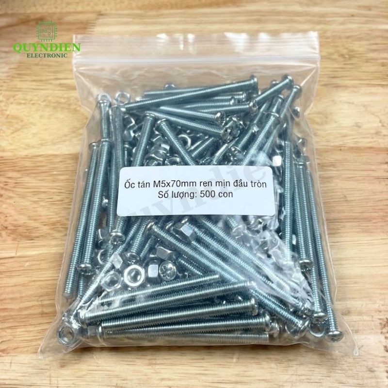 Ốc Vít M5x70mm Có Kèm Tán