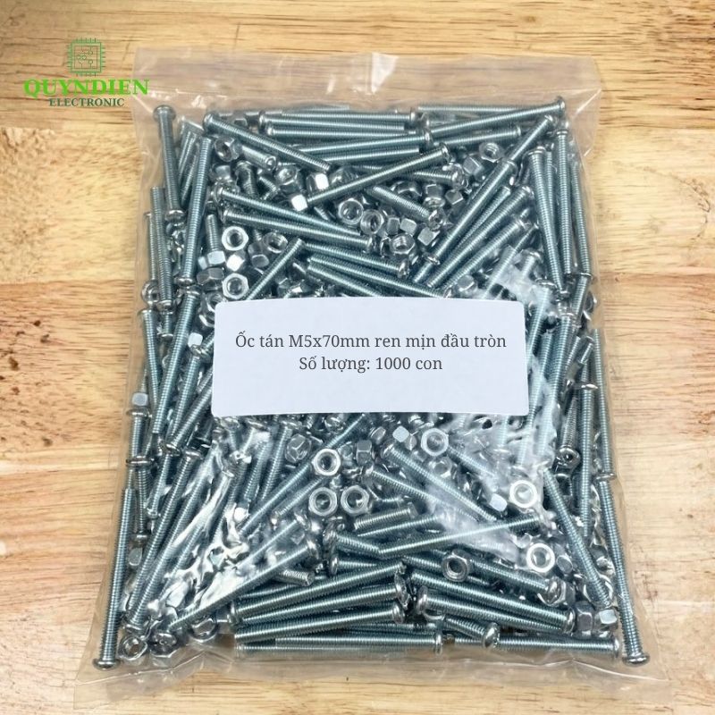 Ốc Vít M5x70mm Có Kèm Tán