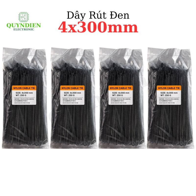 Dây Rút Nhựa Nhiều Kích Cỡ Màu Trắng Đen - Giá Bán 1Kg