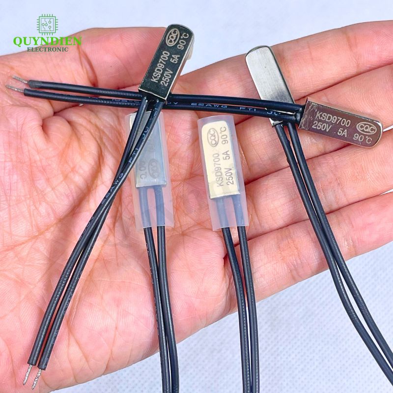 Cầu Chì Nhiệt KSD9700 90 Độ 250VAC 5A – 95mm