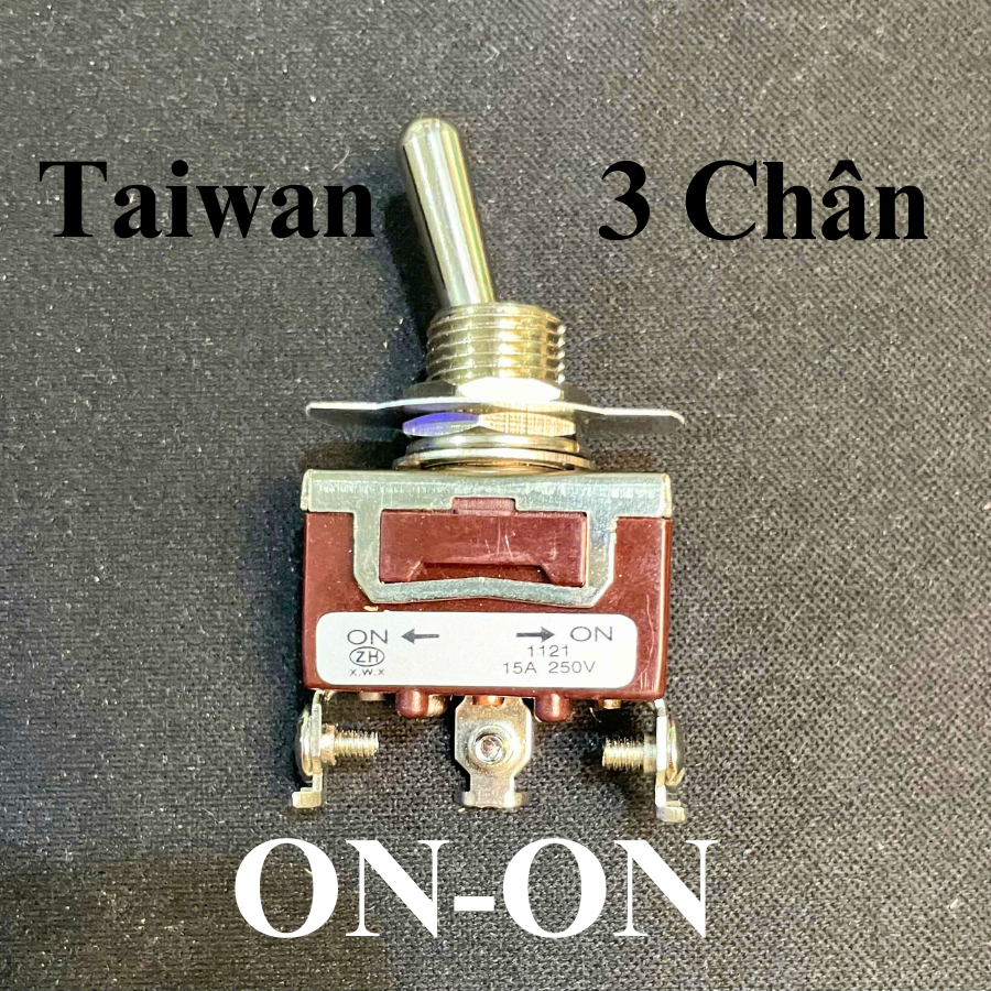 Công tắc gạt đảo chiều 3A-6A-10A-15A lỗ khoét 12mm