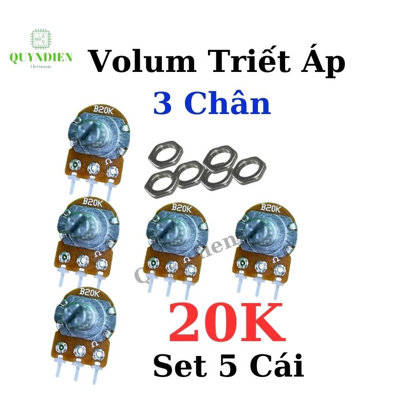 Volum biến trở Triết áp đơn WH148 B20K