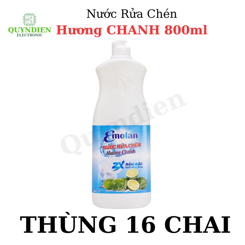 Nước rửa chén Emolan hương CHANH - 800ml