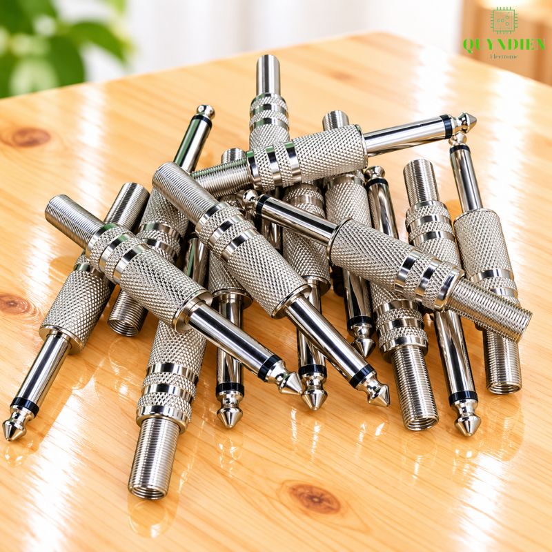 Jack 6.3mm Đực Mono Xi Thường