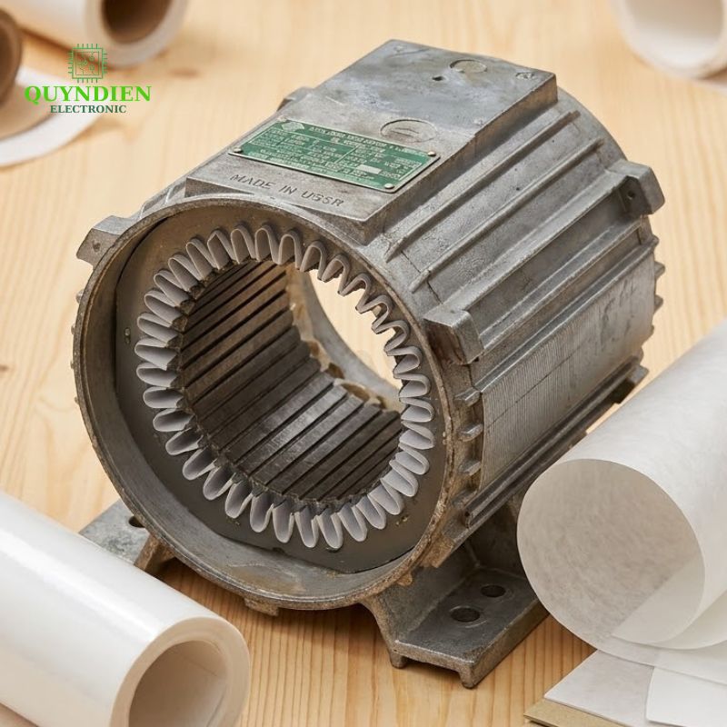 Giấy Phim Cách Điện Trắng 1 Mặt Bóng 1 Mặt Xù Dày 0.2mm