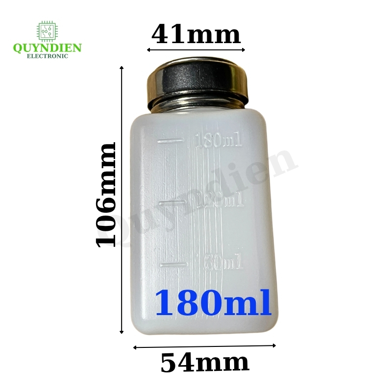 Lọ đựng dung dịch cồn xăng nước rửa mạch có nắp ấn 100ml 120ml 180ml 200ml 250ml