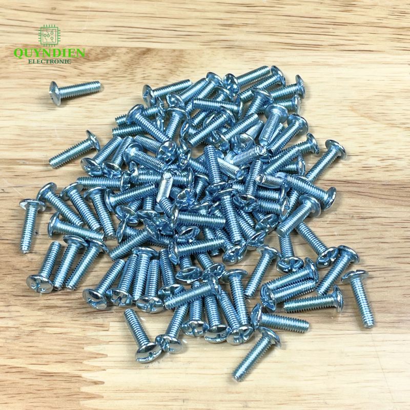 Ốc Vít Đầu Dù Ren Mịn M4x17mm