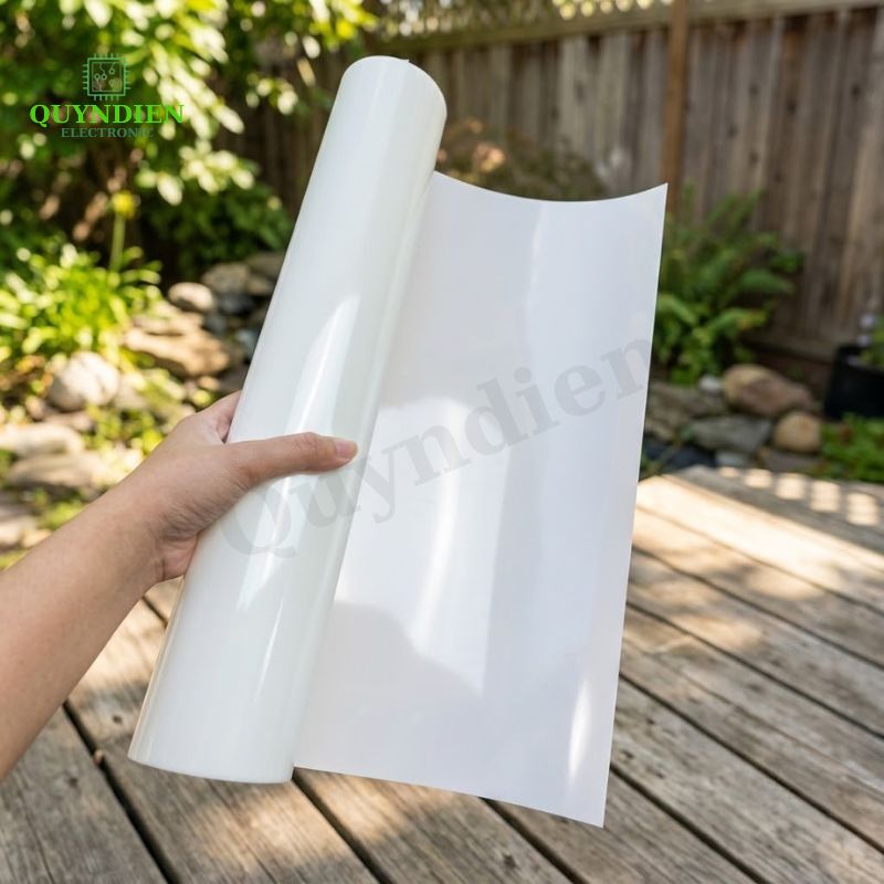 Giấy Phim Sữa Cách Điện 2 Mặt Bóng Dày 0.25mm