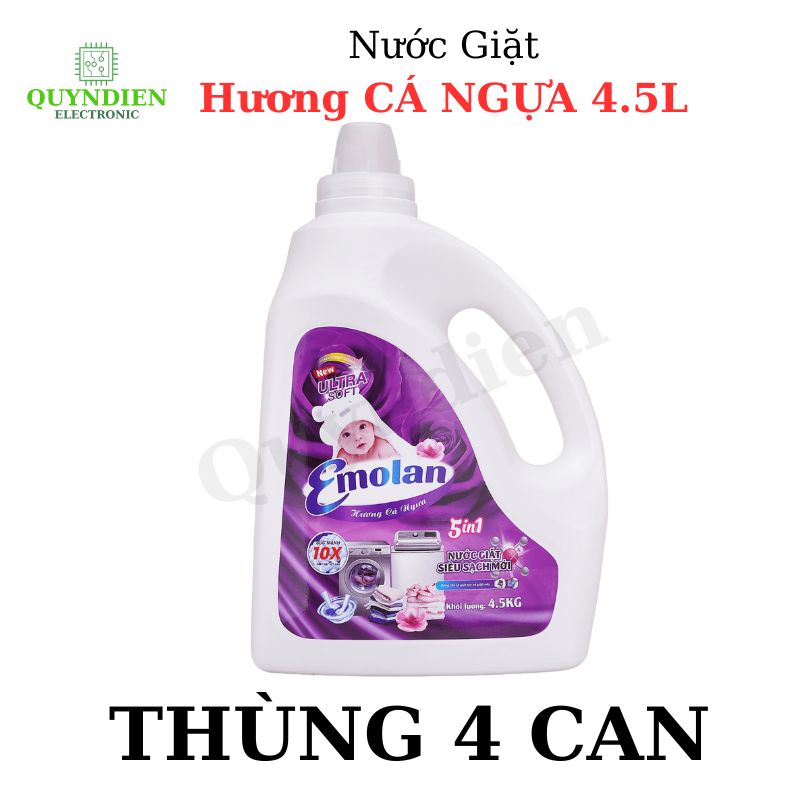 Nước giặt Emolan hương CÁ NGỰA - 4.5L