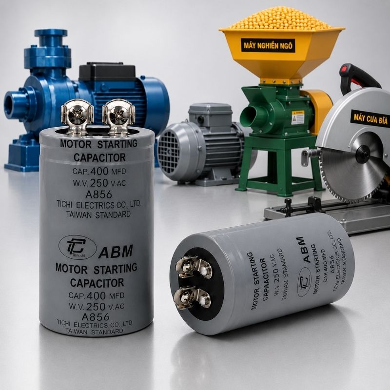 Tụ Đề Khởi Động Tinh Chi 400uF 250VAC