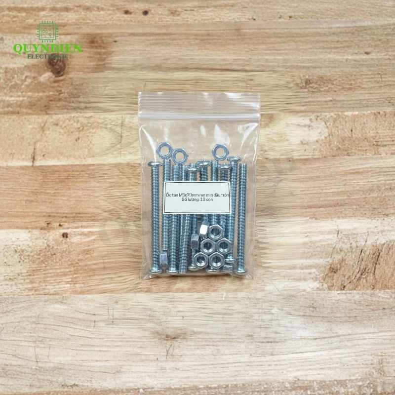 Ốc Vít M5x70mm Có Kèm Tán