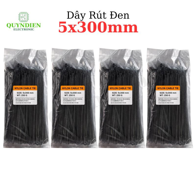 Dây Rút Nhựa Nhiều Kích Cỡ Màu Trắng Đen - Giá Bán 1Kg
