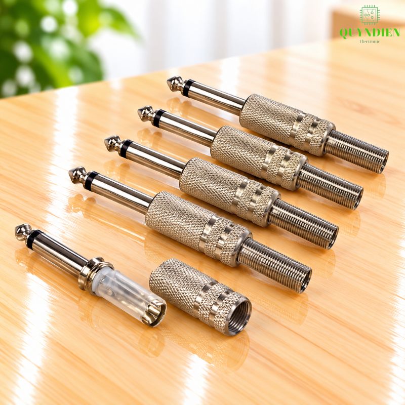 Jack 6.3mm Đực Mono Xi Thường