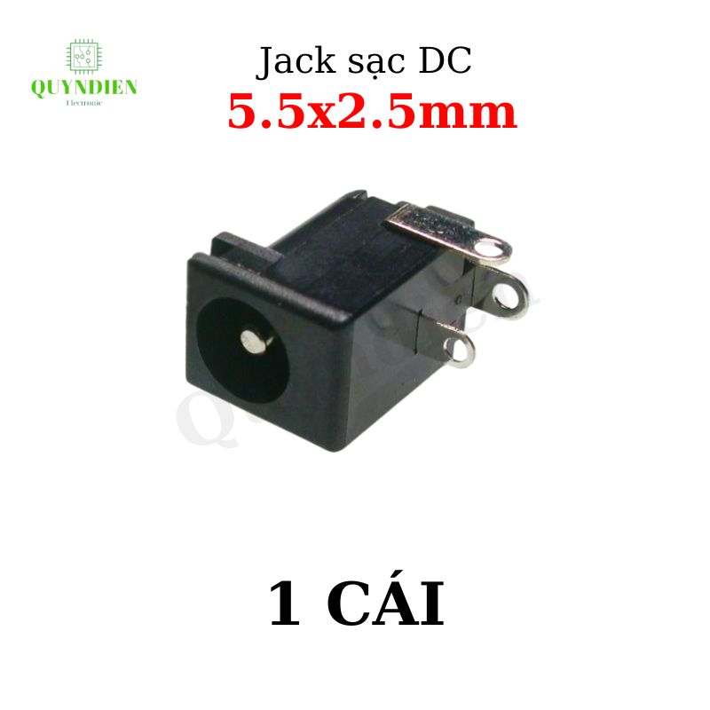 Jack, Giắc sạc DC 5.5x2.5mm Loại chân cắm