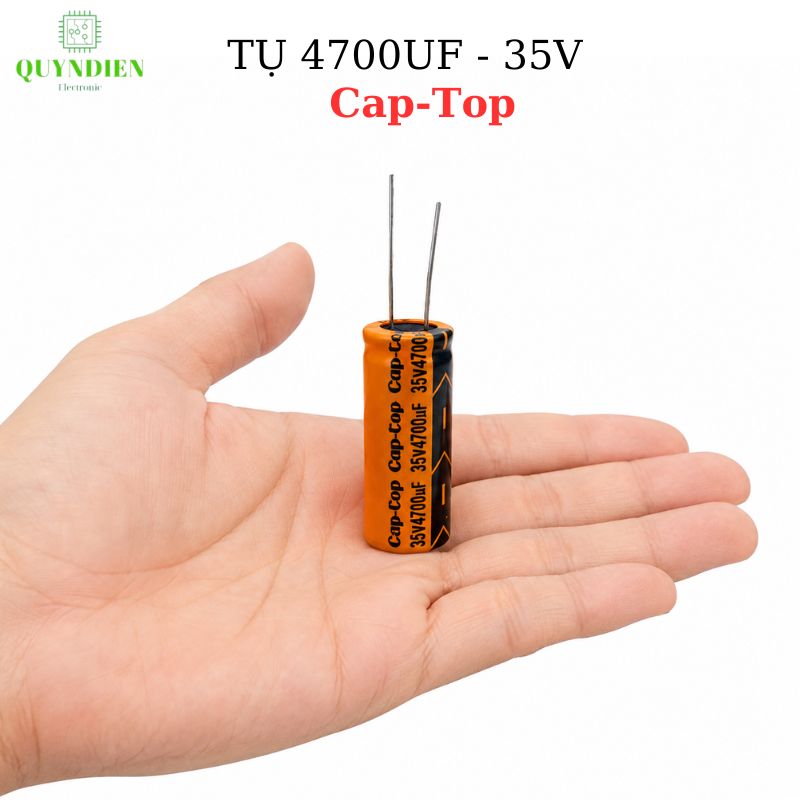 Tụ Lọc Nguồn 4700uf 35V DC tụ hóa Cap-Top mới