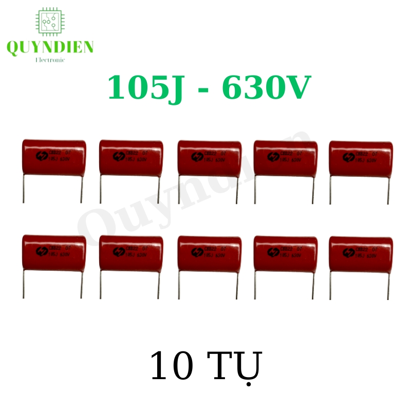 Tụ kẹo Nâu đỏ CBB22 105J-630V
