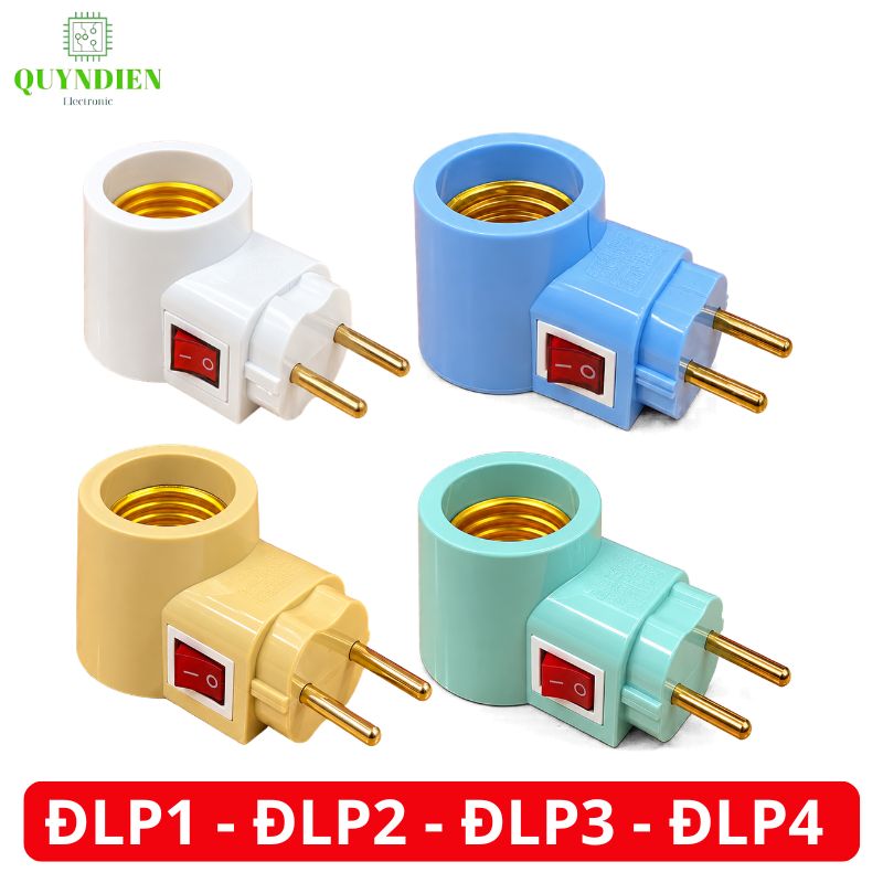 Đuôi Liền Phích Cắm Có Công Tắc E27 SOPOKA