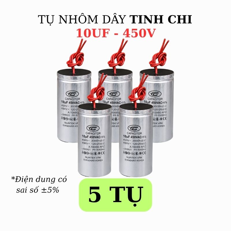 Tụ Nhôm Dây 10uF - 450V