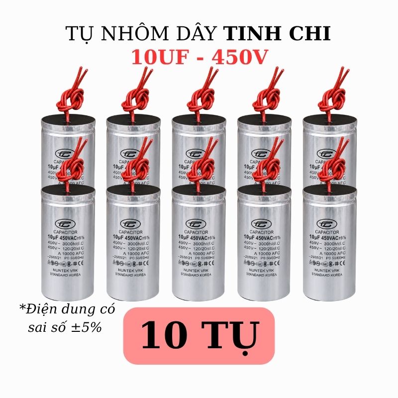 Tụ Nhôm Dây 10uF - 450V