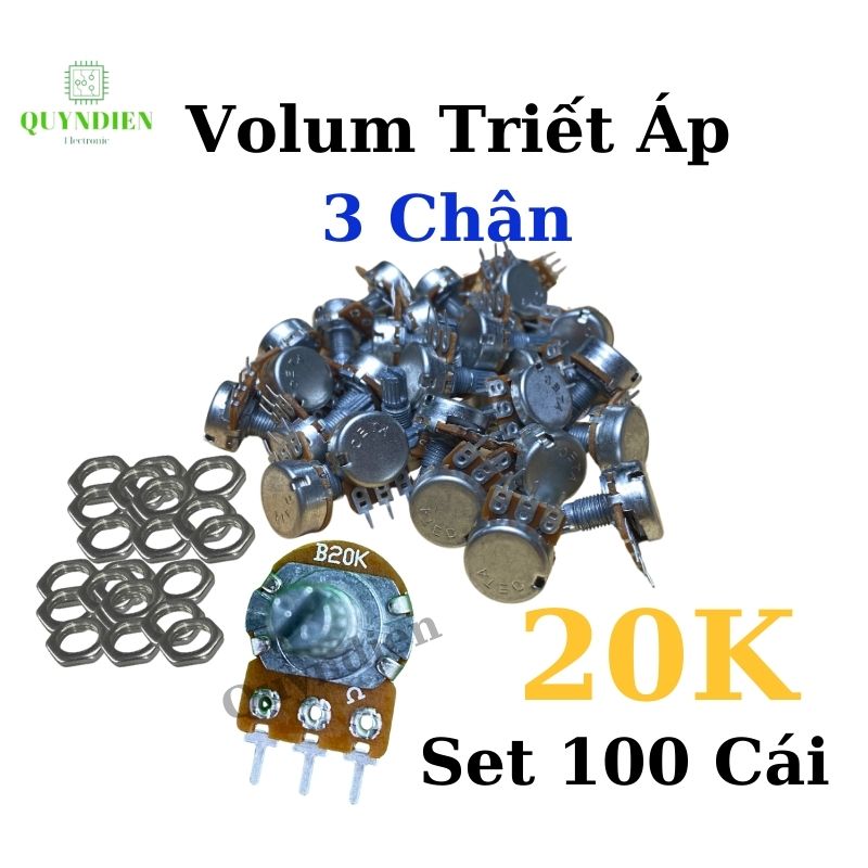 Volum biến trở Triết áp đơn WH148 B20K