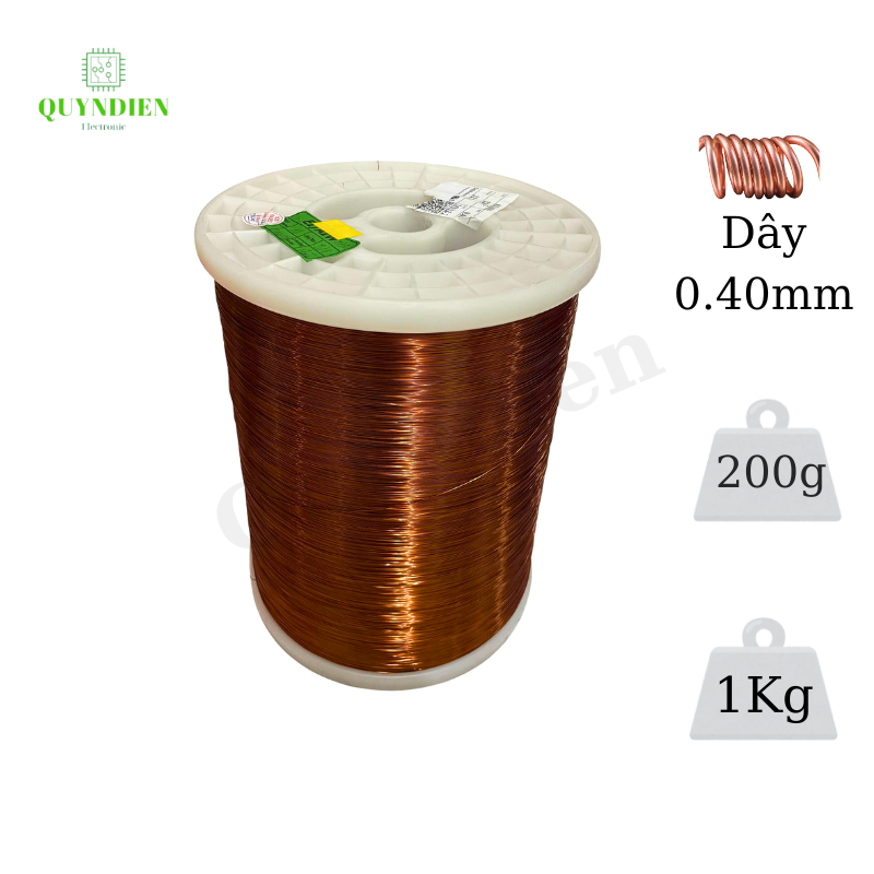 Dây ĐỒNG bọc emay cách điện size 0.40mm