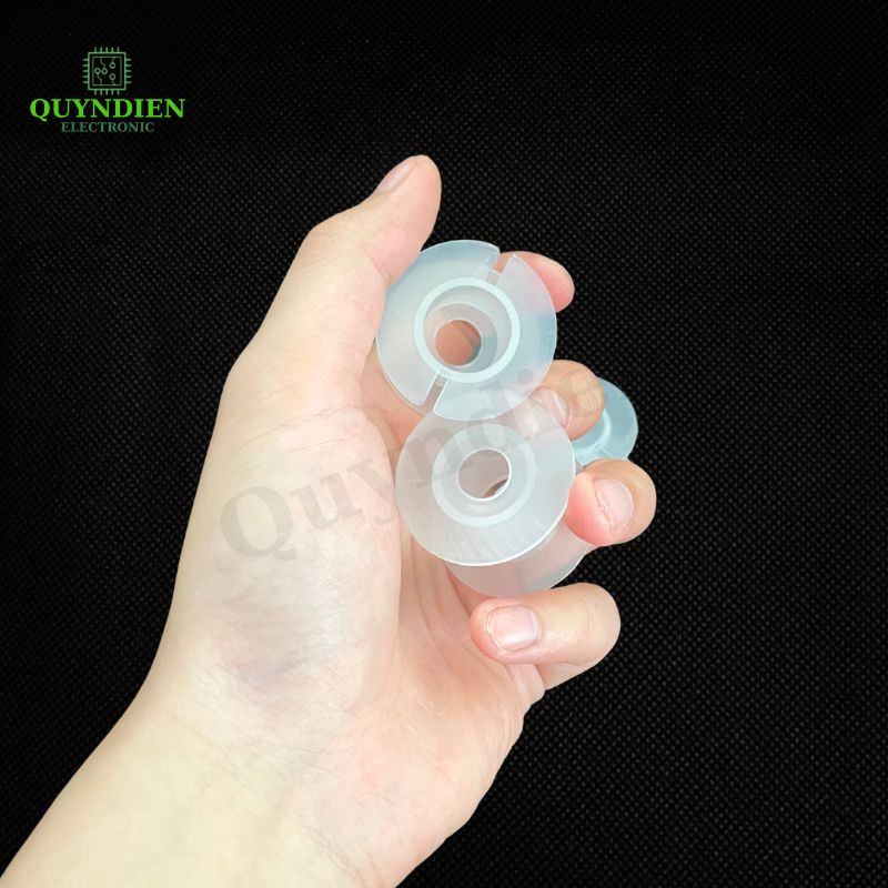 Lõi Nhựa Audio 2 Đầu Tròn Quấn Cuộn Cảm Phân Tần Loa - Màu Trắng Trong