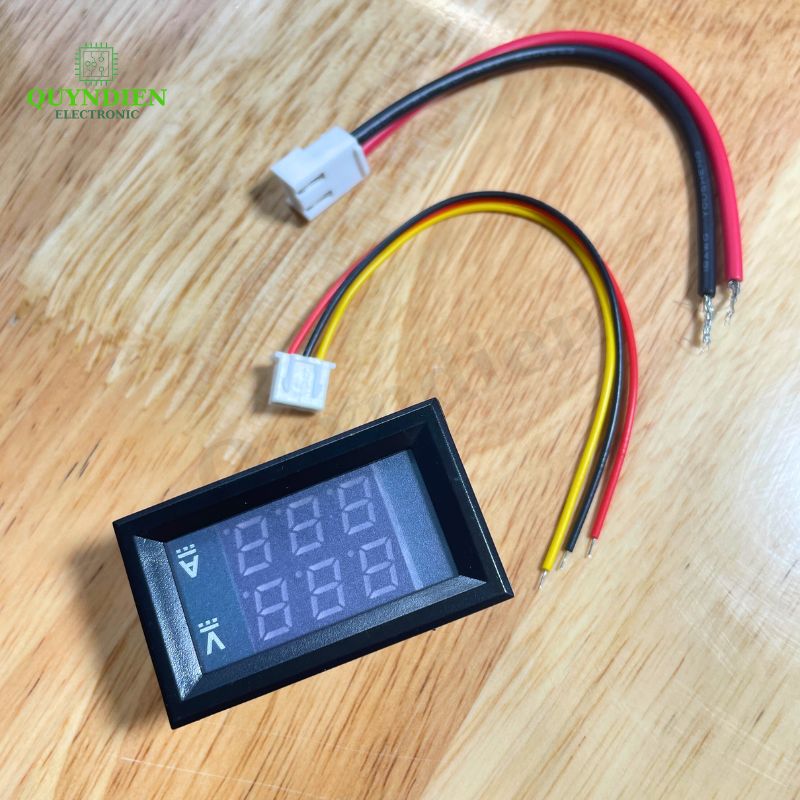 Đồng Hồ Đo Điện Áp Và Dòng Điện DC Hiển Thị Kép 0-100V 10A