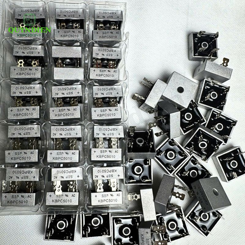 Diode Cầu Chỉnh Lưu KBPC5010 Điện Áp Tối Đa 1000V Dòng Điện Tối Đa 50A