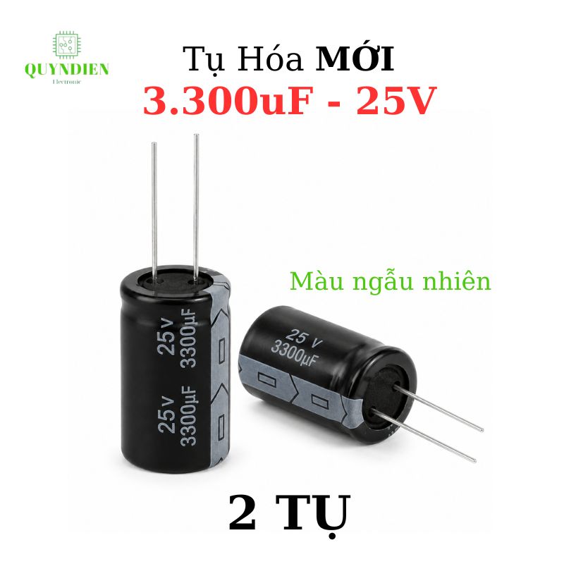 Tụ Hóa 3300uf/25v Màu ngẫu nhiên