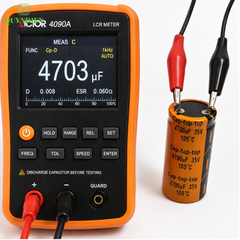 Tụ Lọc Nguồn 4700uf 35V DC tụ hóa Cap-Top mới